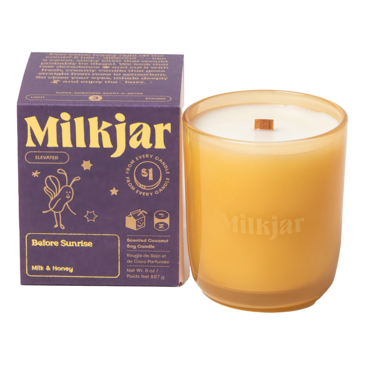 Before Sunrise - Milk & Honey Coconut Soy 8oz Candle | Milk Jar Candle ...