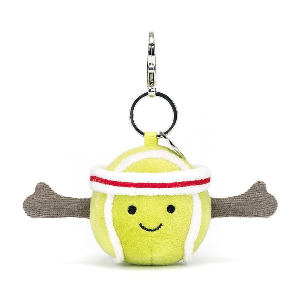 Front of Amuseables Sports Tennis Bag Charm.