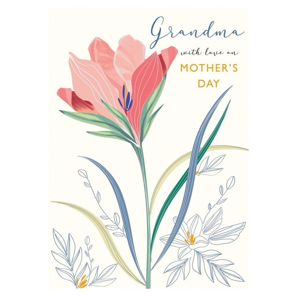 Grandma With Love Mother's Day Card.