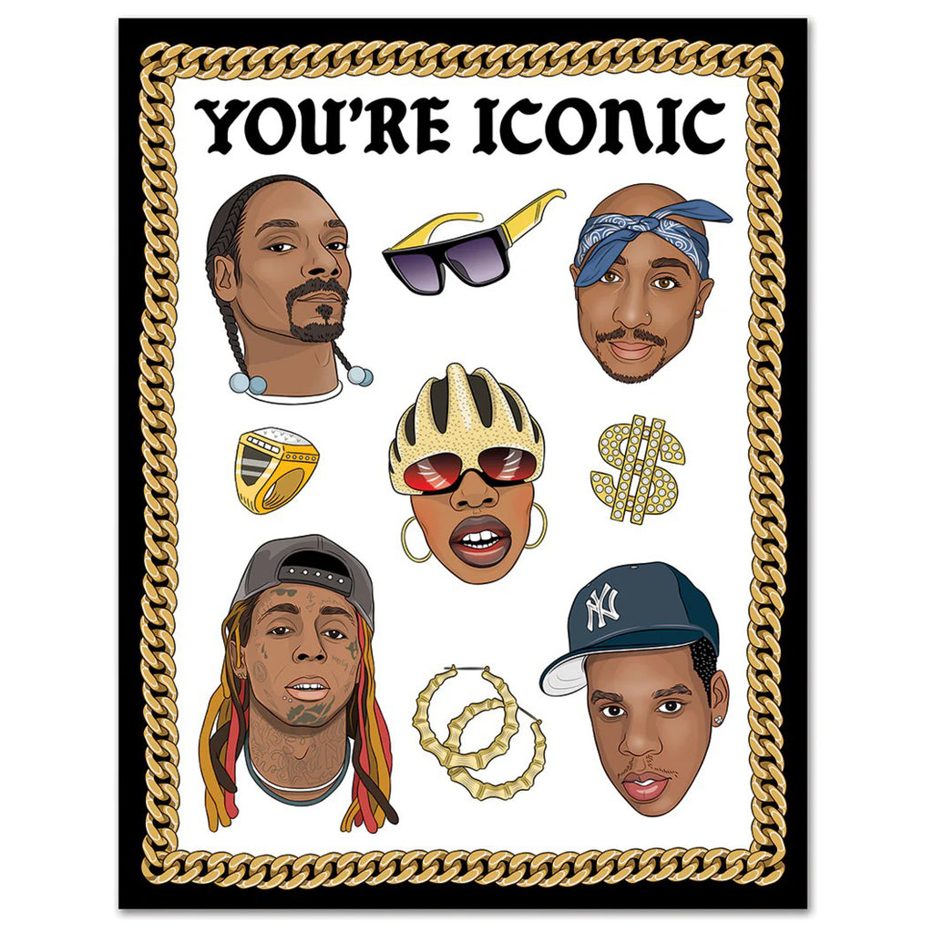 Hip Hop Icons Birthday Card.