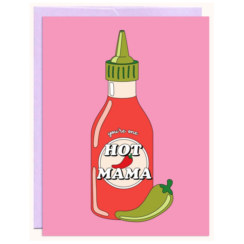Hot Mama Hot Sauce Card.