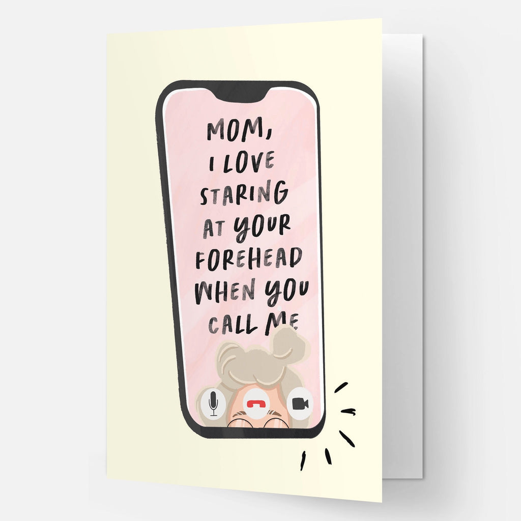 Mom Forehead Card .