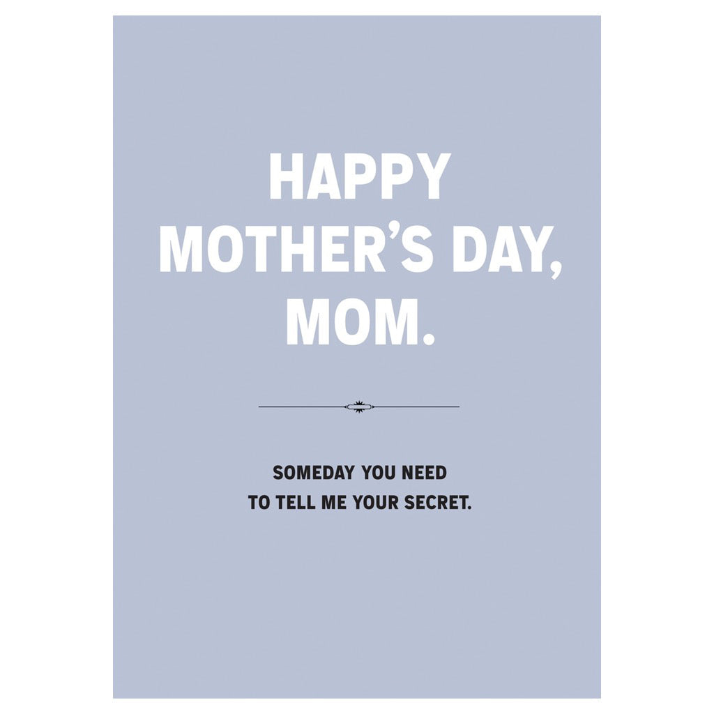 Mother's Day Secret Card.