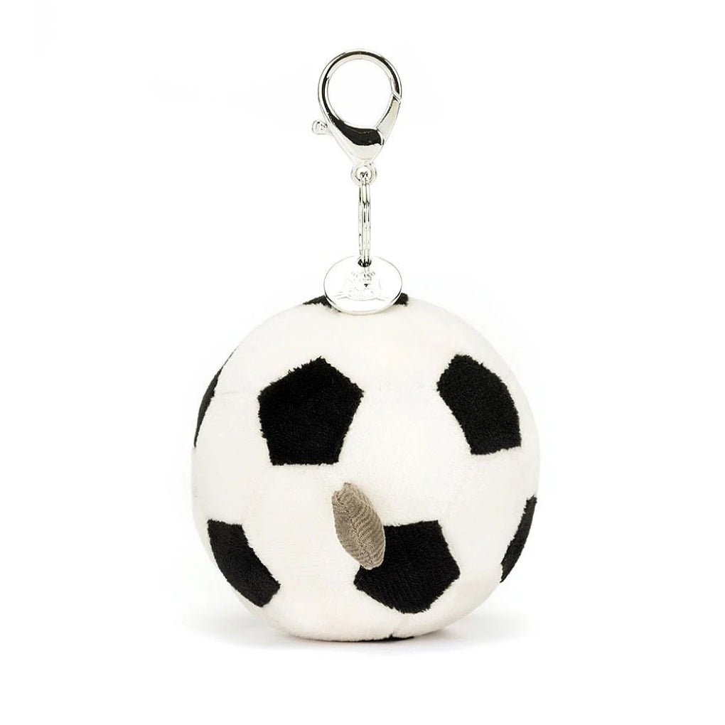 Side of Amuseables Sports Soccer Bag Charm.