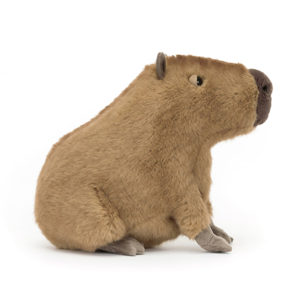 Side of Jellycat Clyde Capybara.