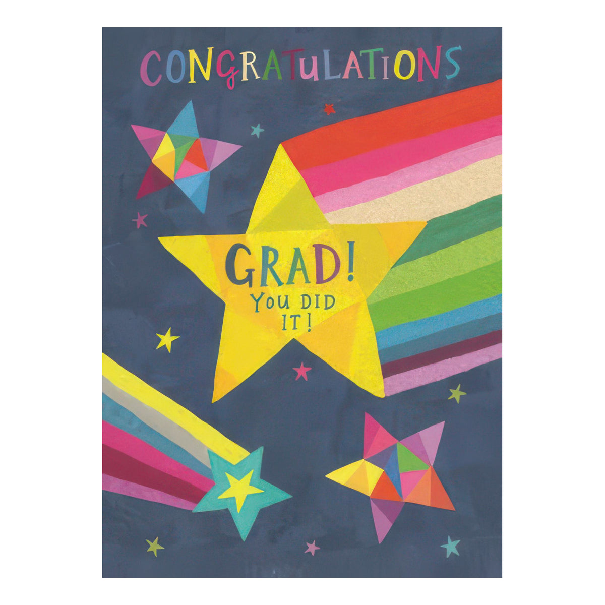 You Did It Star Graduation Card | Calypso Cards – Outer Layer