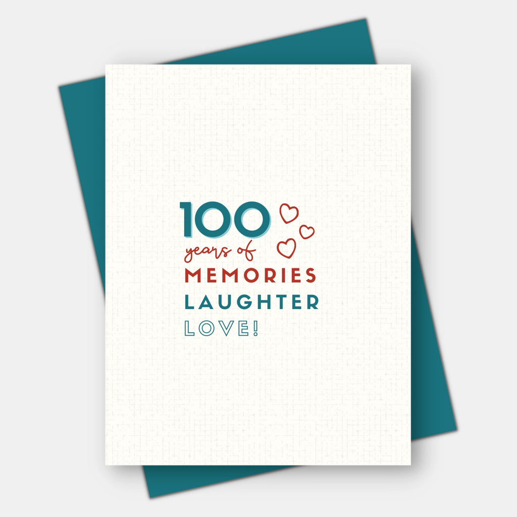 100 Years of Memories Card.
