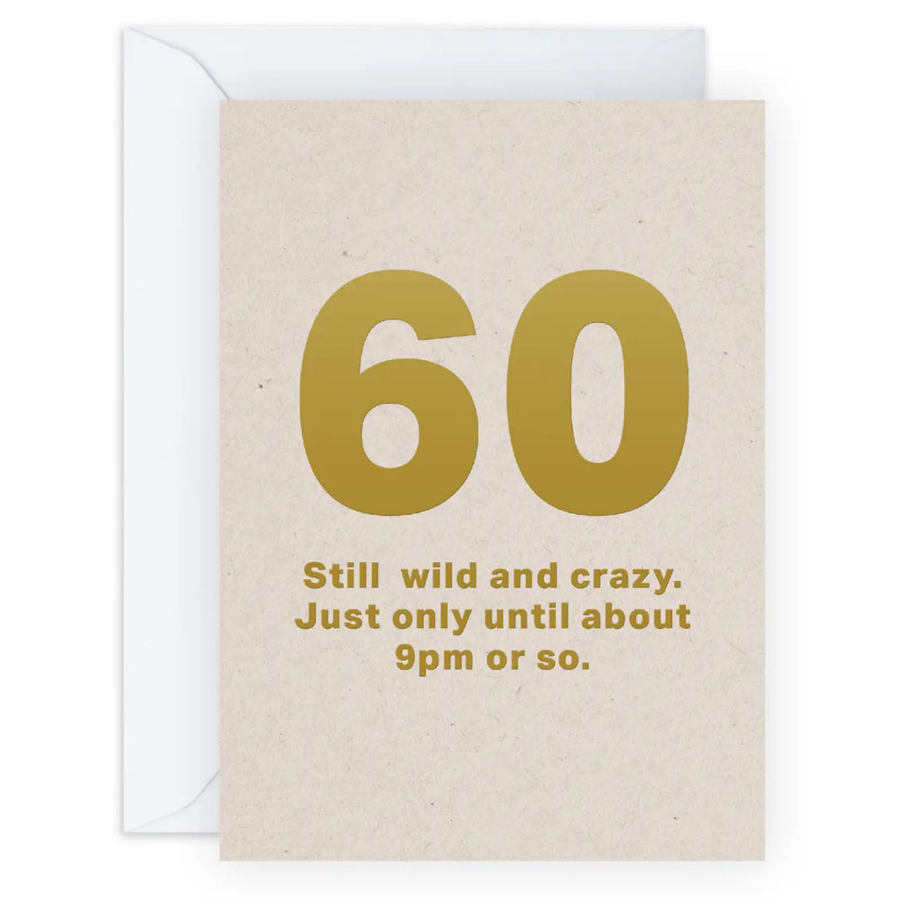 60 Still Wild & Crazy Birthday Card environmental features.