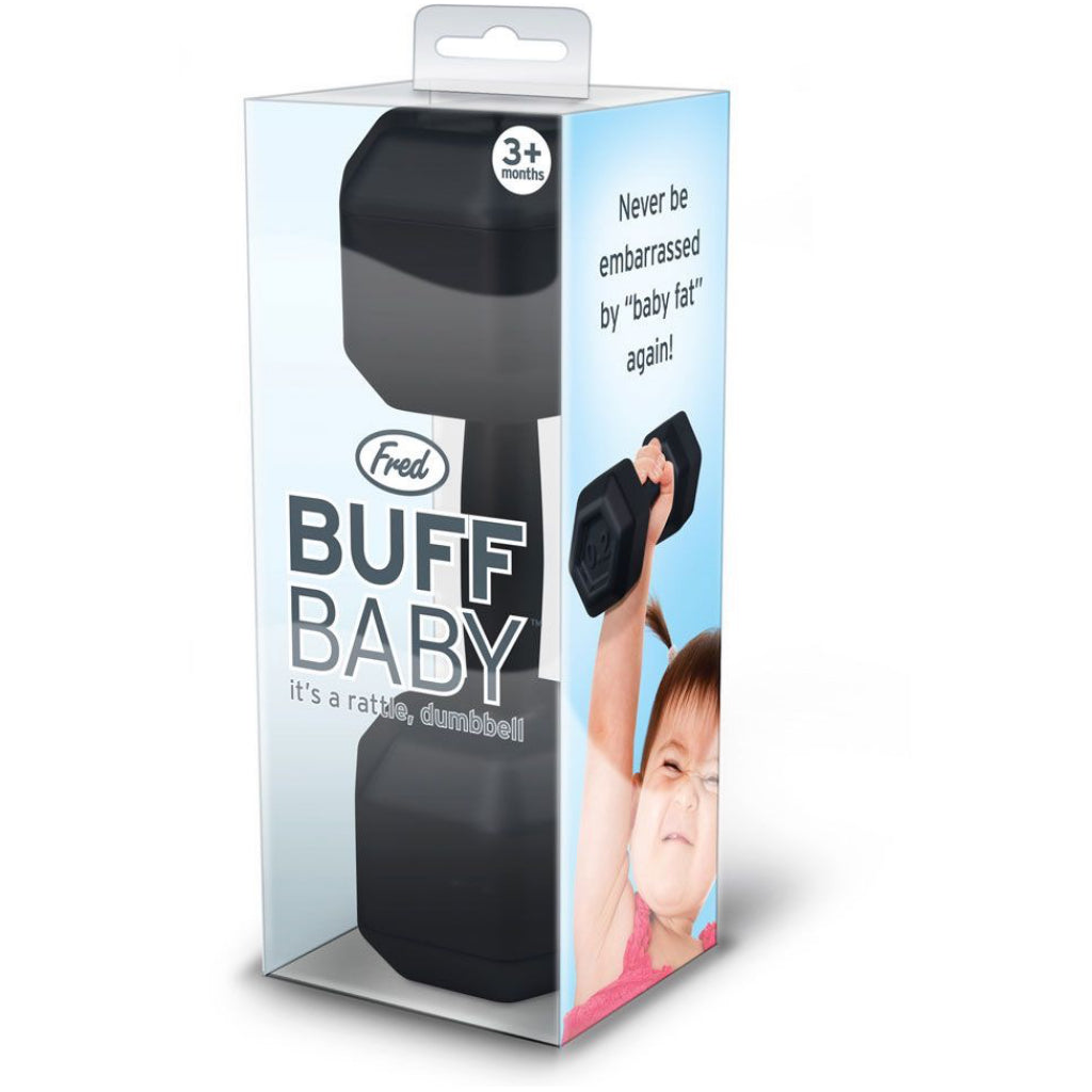 Buff Baby Dumbbell Rattle Boxed