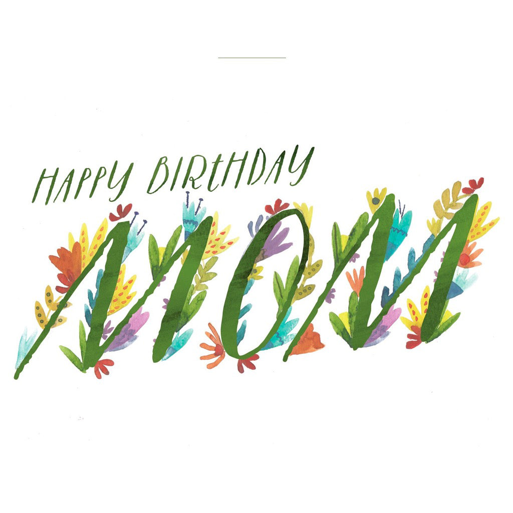 Floral Mom Birthday Card