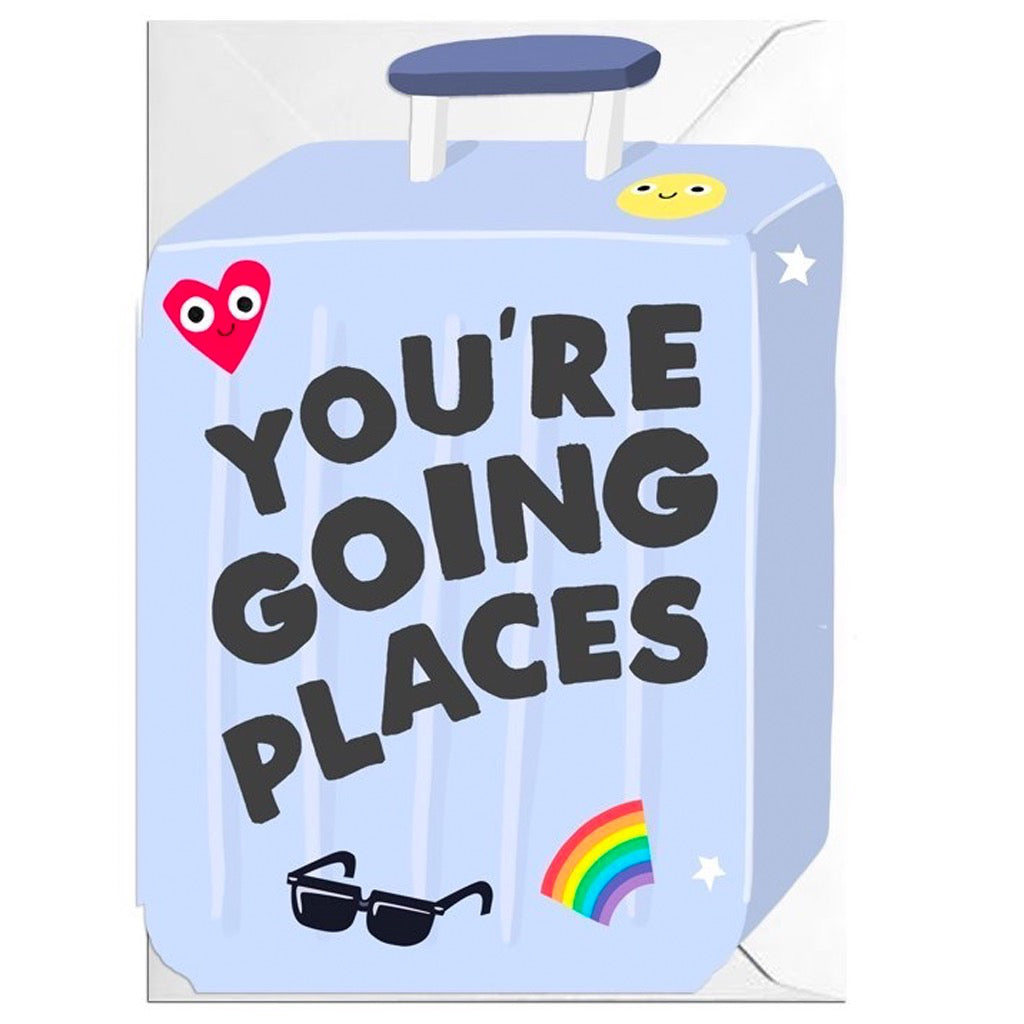 Going Places Luggage Card