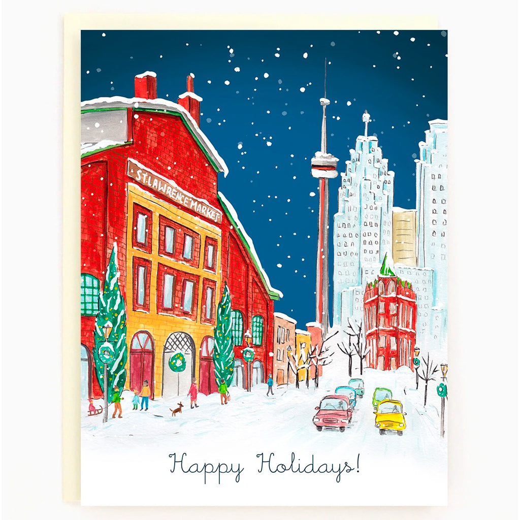 Historic Toronto Holiday Boxed Cards St lawrence market