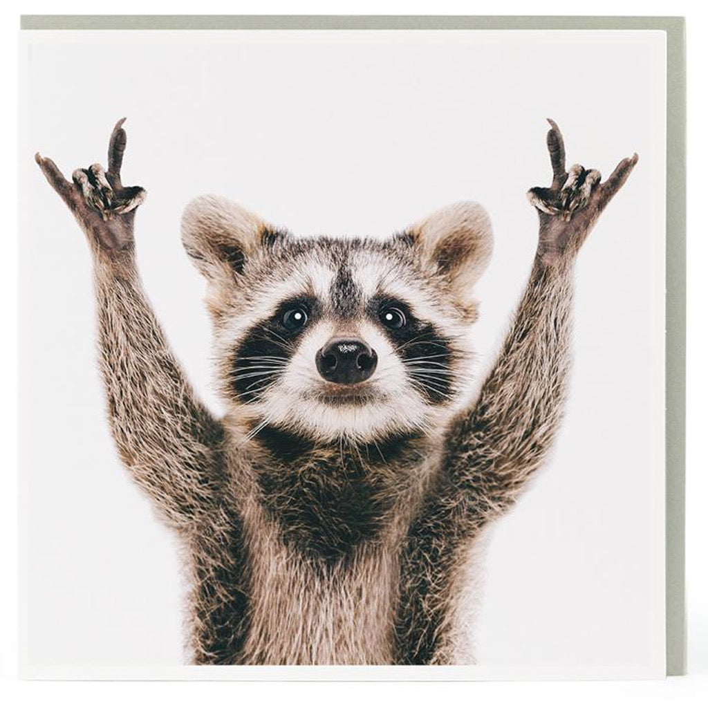 Raccoon Rock On Card by USTUDIO – Outer Layer