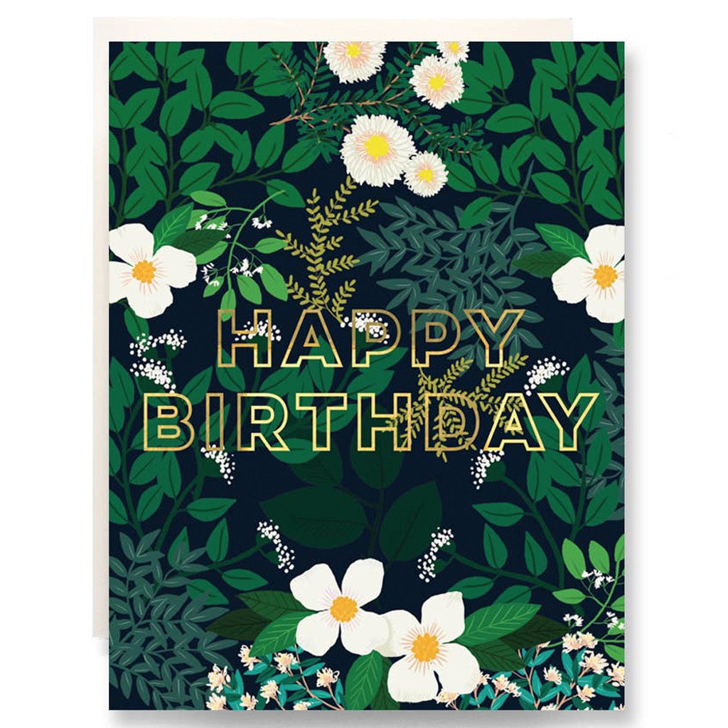 Secret Garden Birthday Card