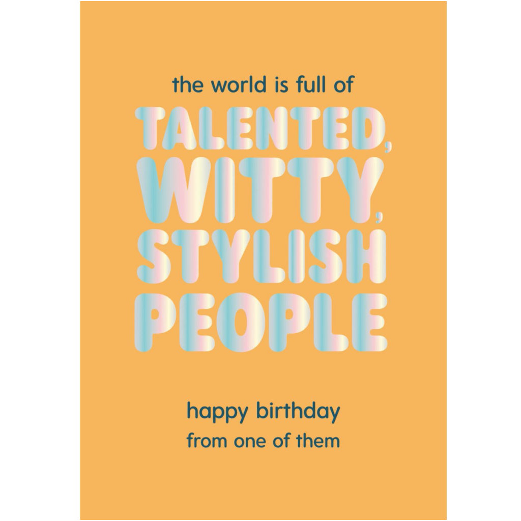 Talented Witty Stylish People Card