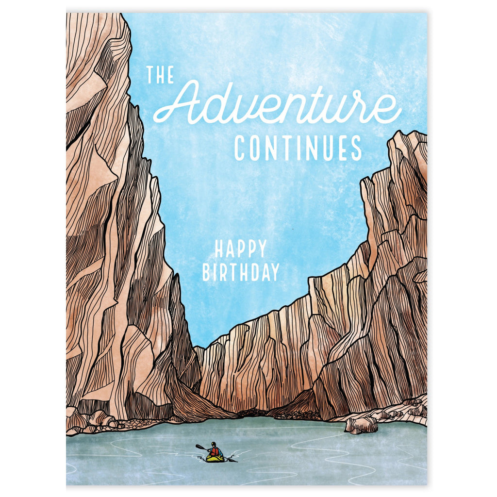 Adventure Continues Birthday Card.