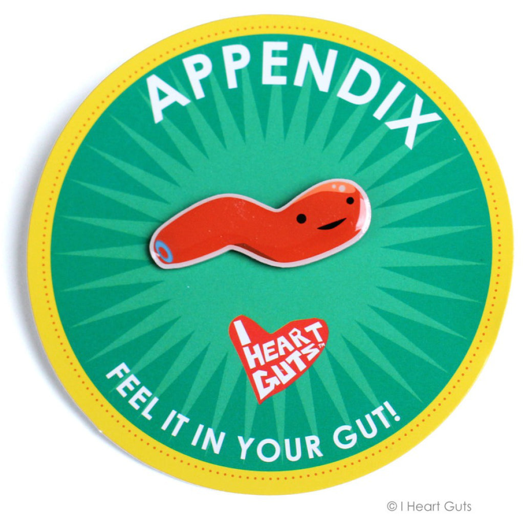 Appendix Lapel Pin package