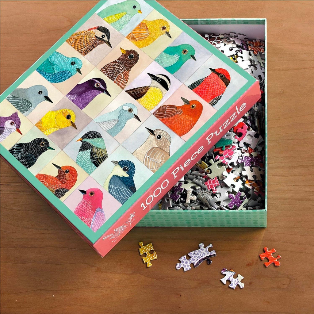 Avian Friends 1000 Piece Puzzle box open.