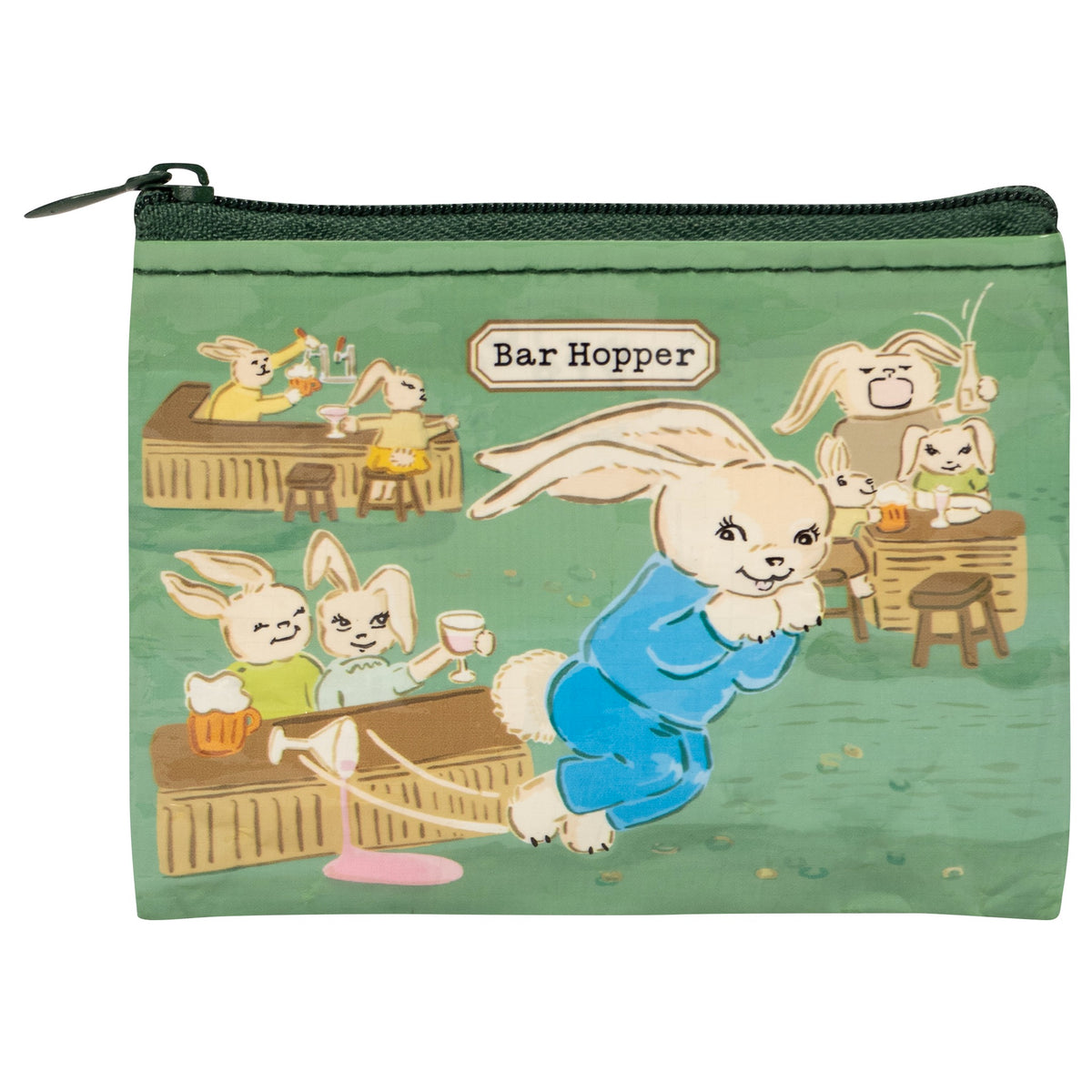 Bar Hopper Coin Purse Blue Q Outer Layer