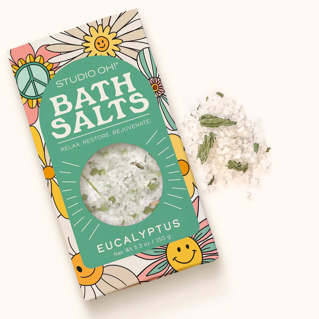 Beamin' Blooms Scented Bath Salts and packaging.