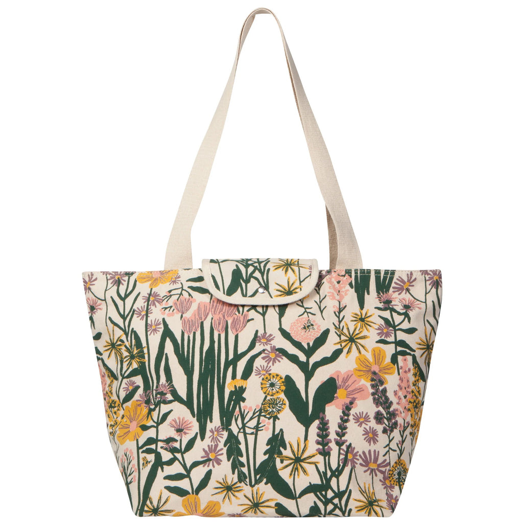 Bees & Blooms Fold-Up Fresh Tote.