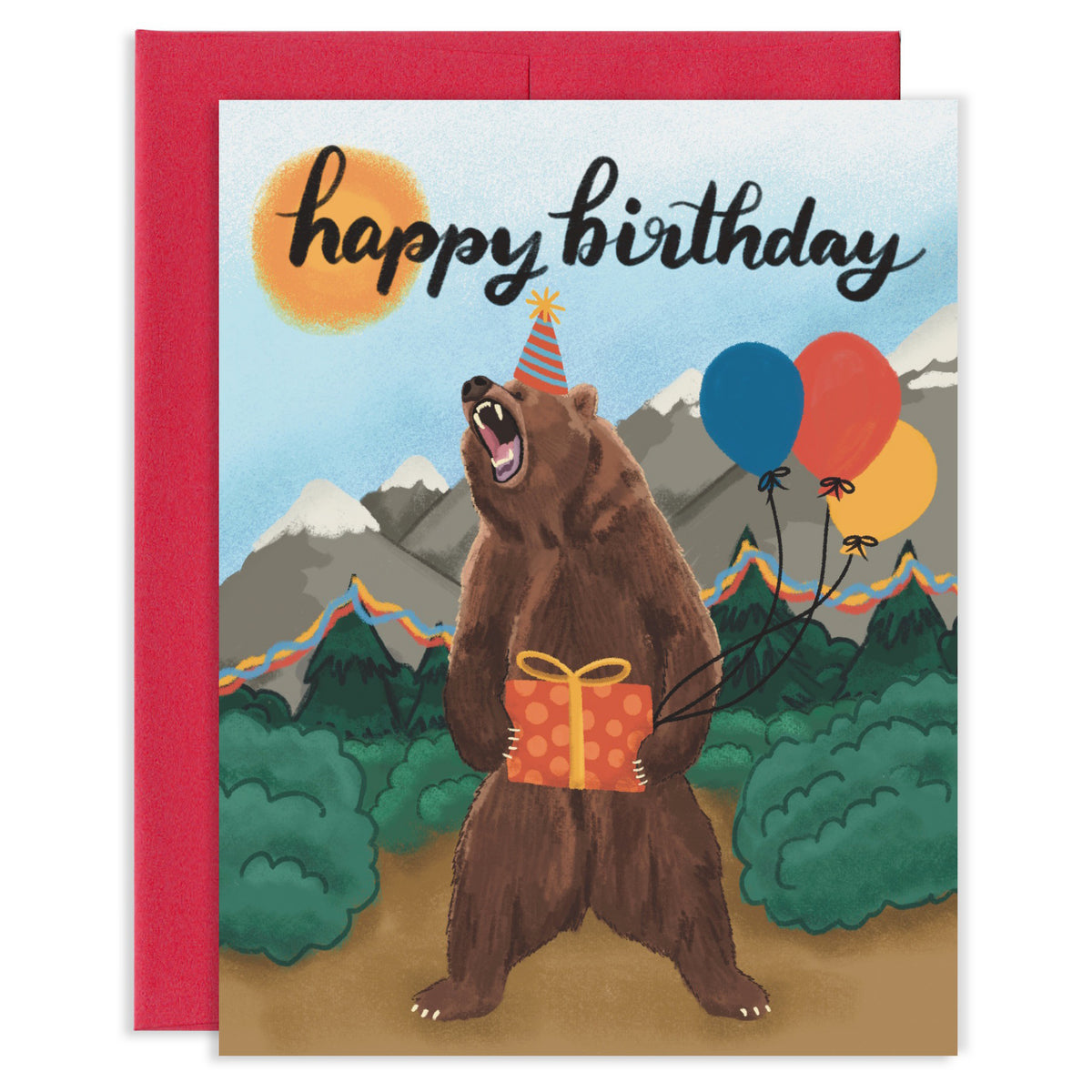 Birthday Bear With Gift Card | Grey Street Paper