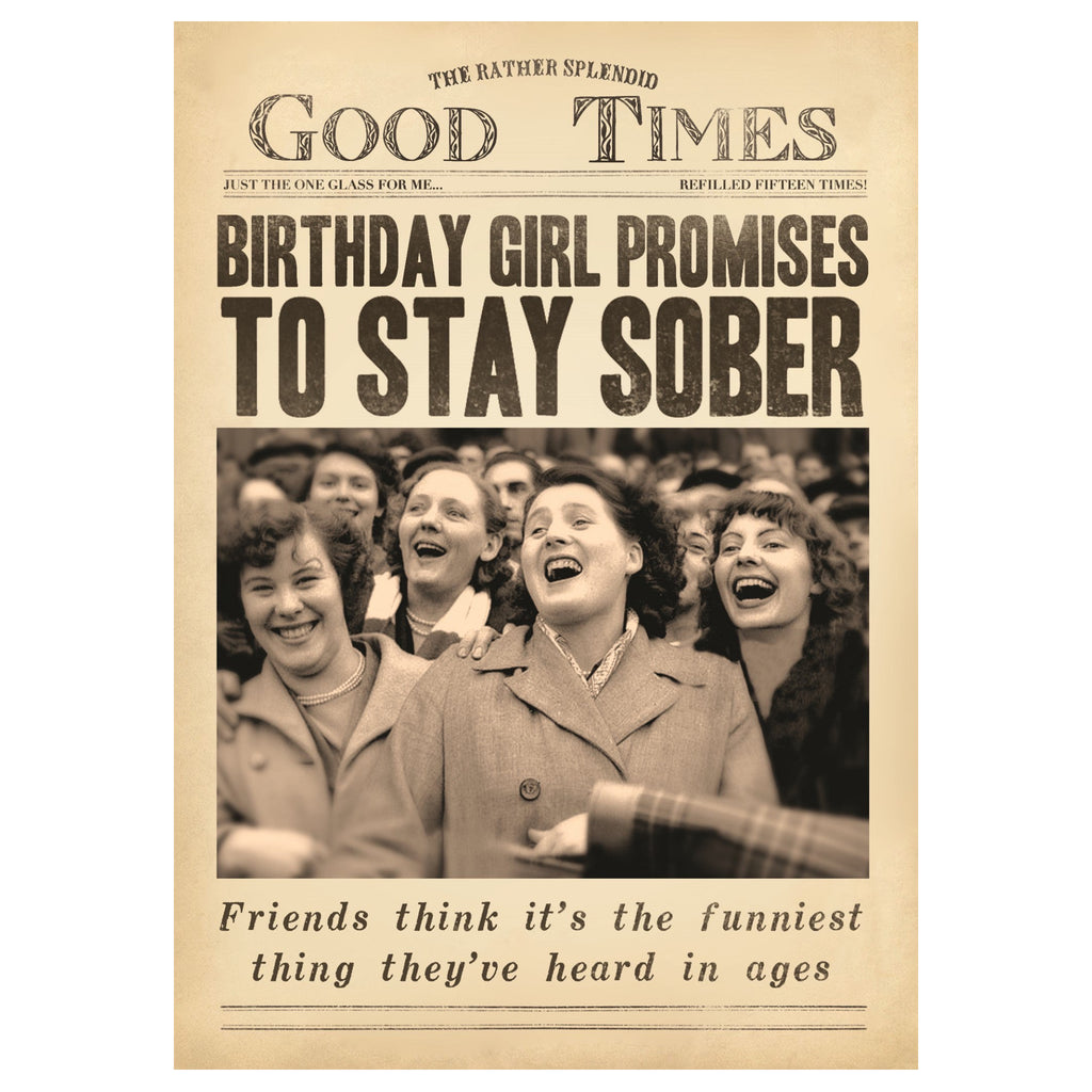 Birthday Girl Promises Card.