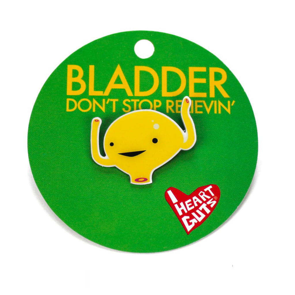 Bladder Lapel Pin.