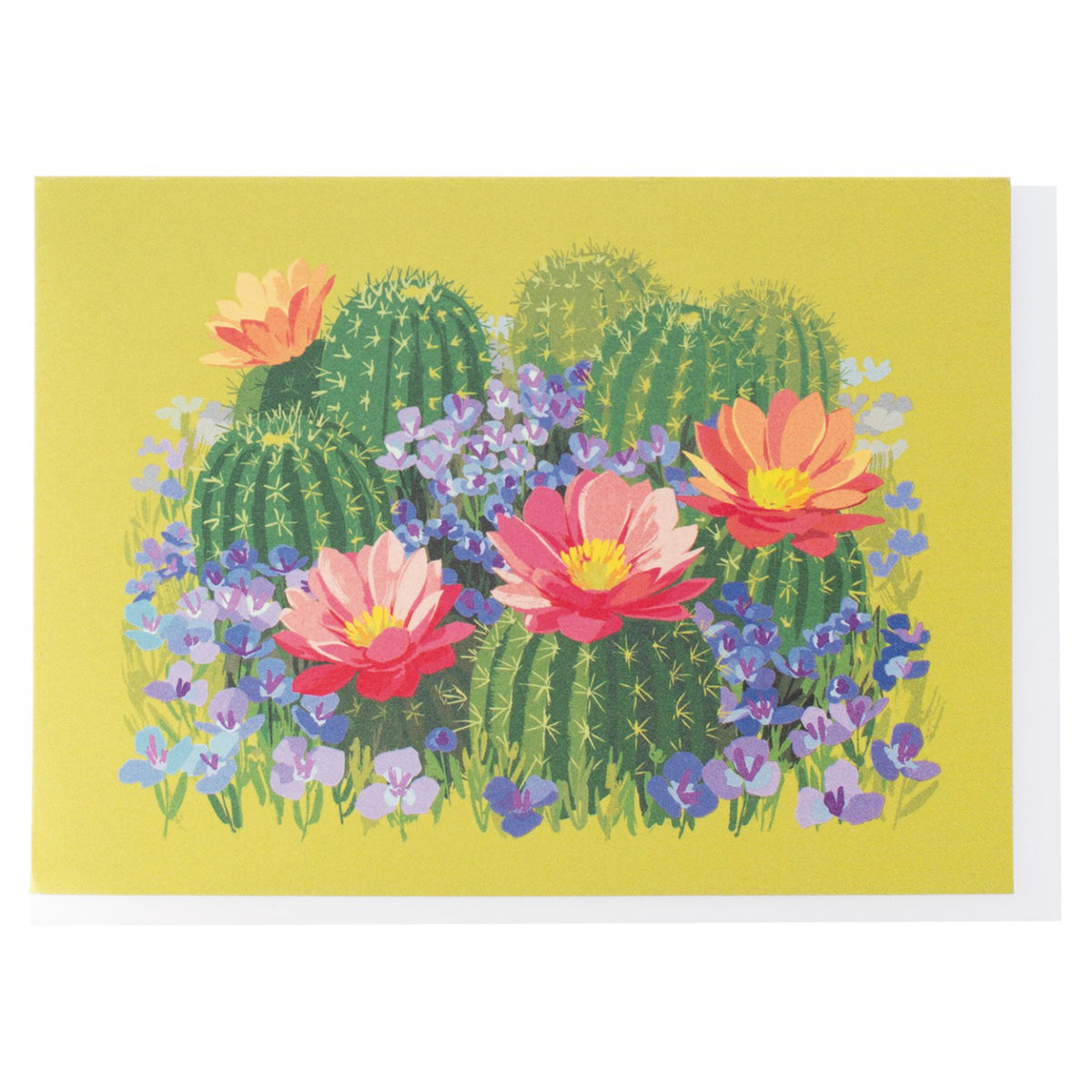 Cactus Blossoms Card Smudge Ink Outer Layer