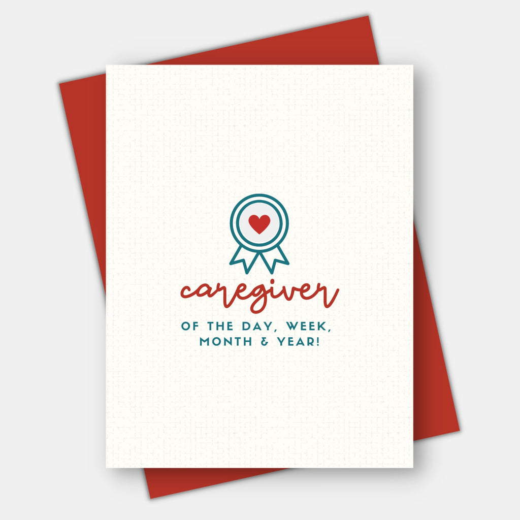 Caregiver of the Year Card.