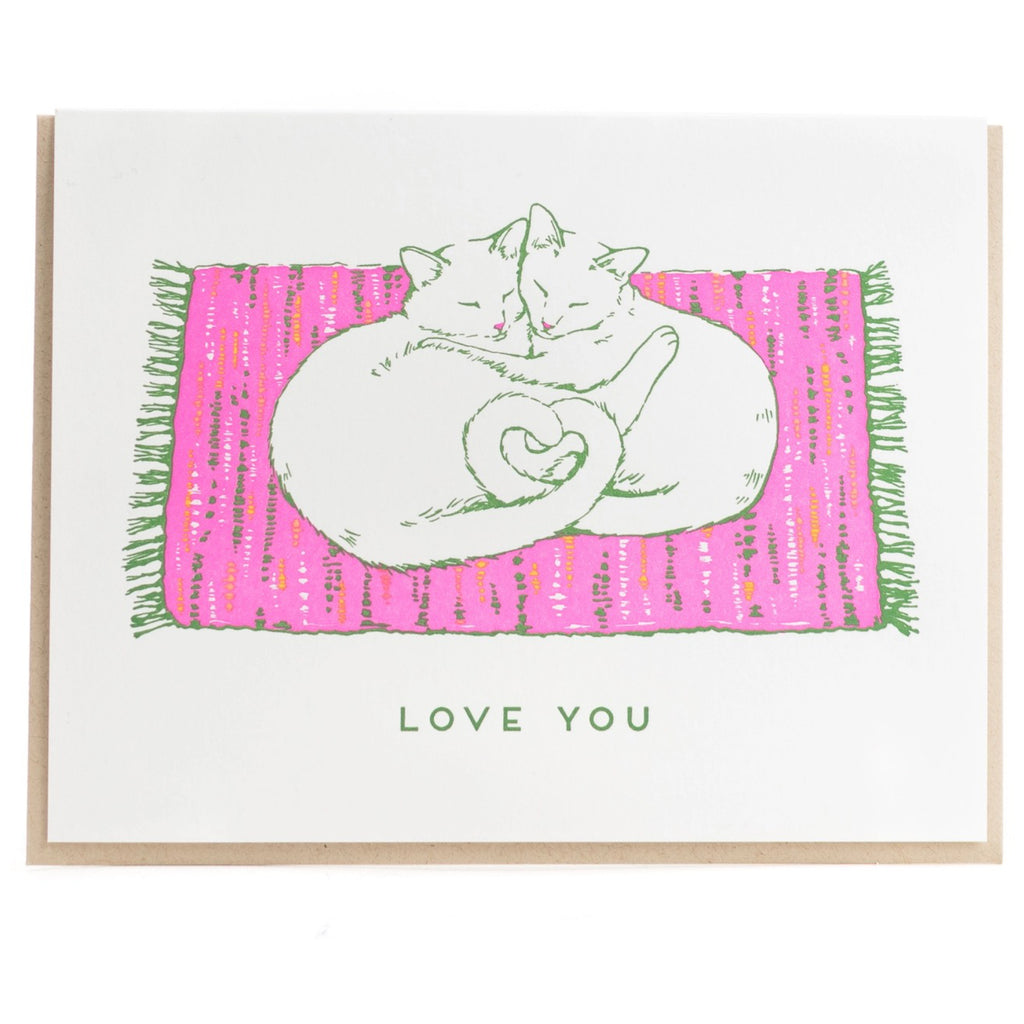 Colour Your Cats Love Card.