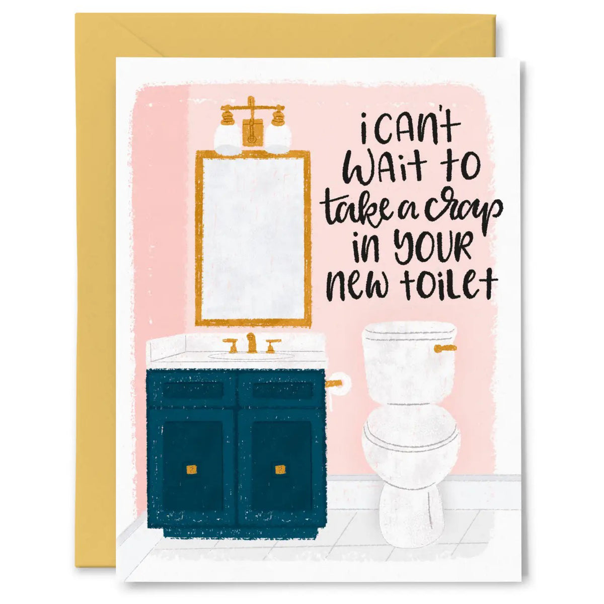 Crap In Your New Toilet Card Paper Bunny Press Outer Layer