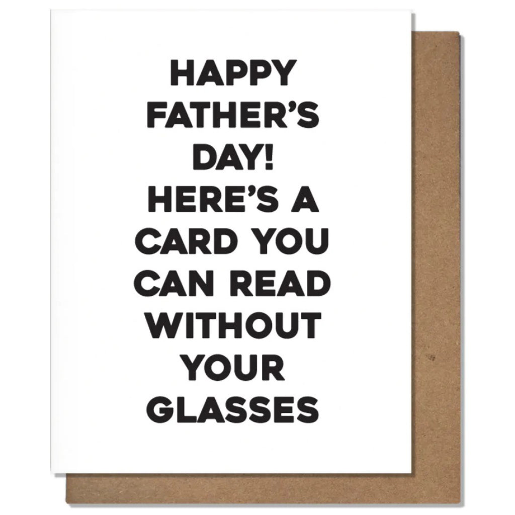 Dad Glasses Father's Day Card.