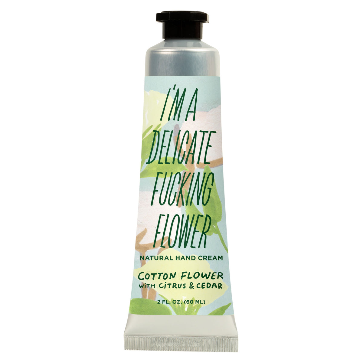 Delicate Fucking Flower Hand Cream Cotton Flower Blue Q Outer Layer