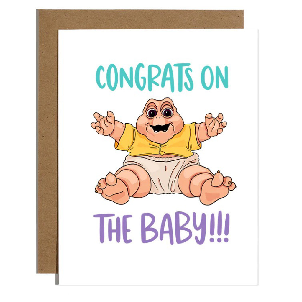 Dinosaurs Congrats on The Baby Card.