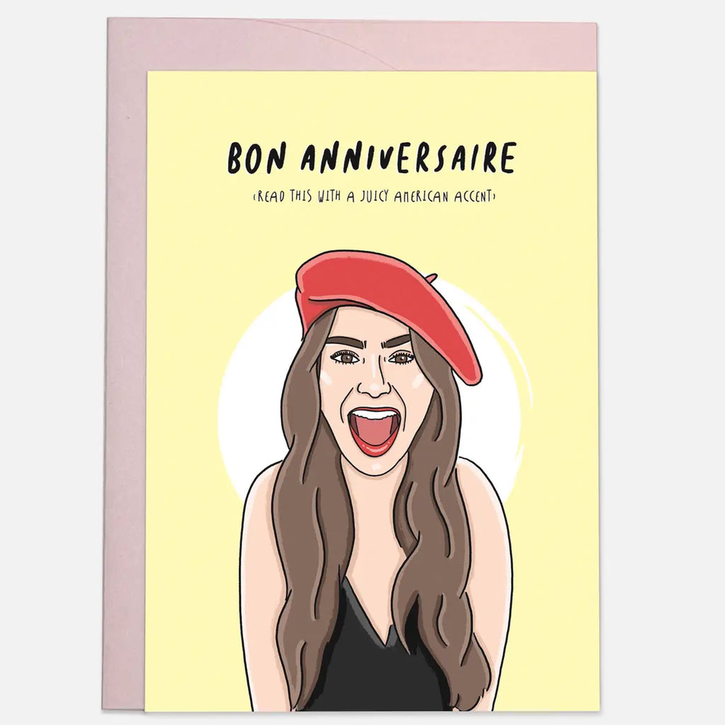 Emily In Paris Bon Anniversaire Card.