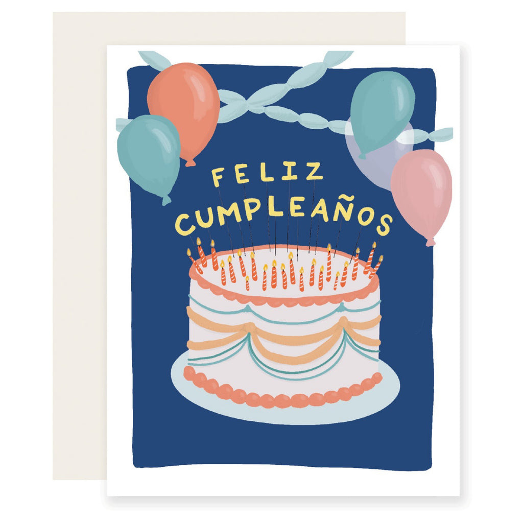 Feliz Cumpleaos Birthday Cake Card