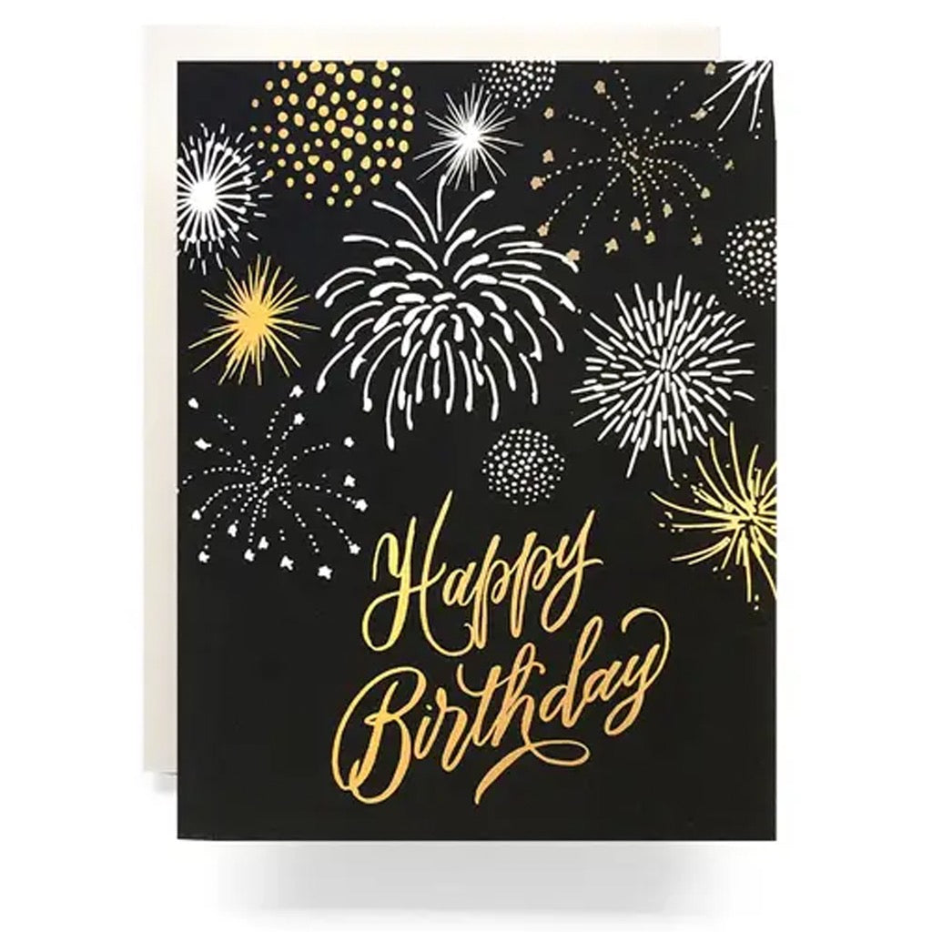 Fireworks Happy Birthday Card.