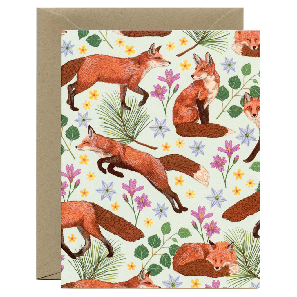 Forest Foxes Card