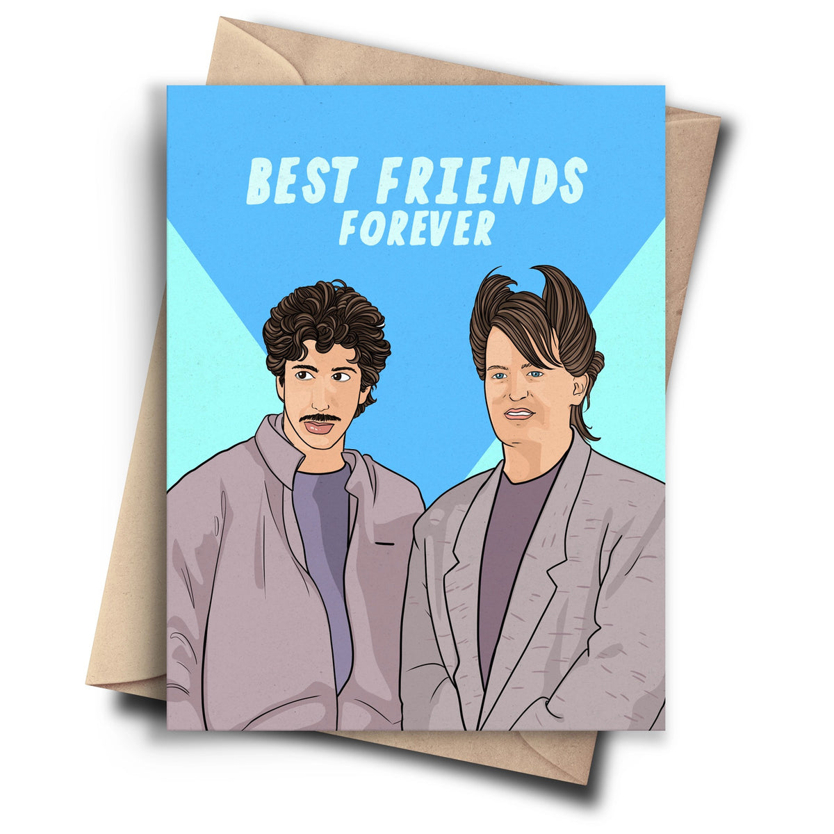 Friends Ross & Chandler Friendship Card Pop Cult Paper Outer Layer