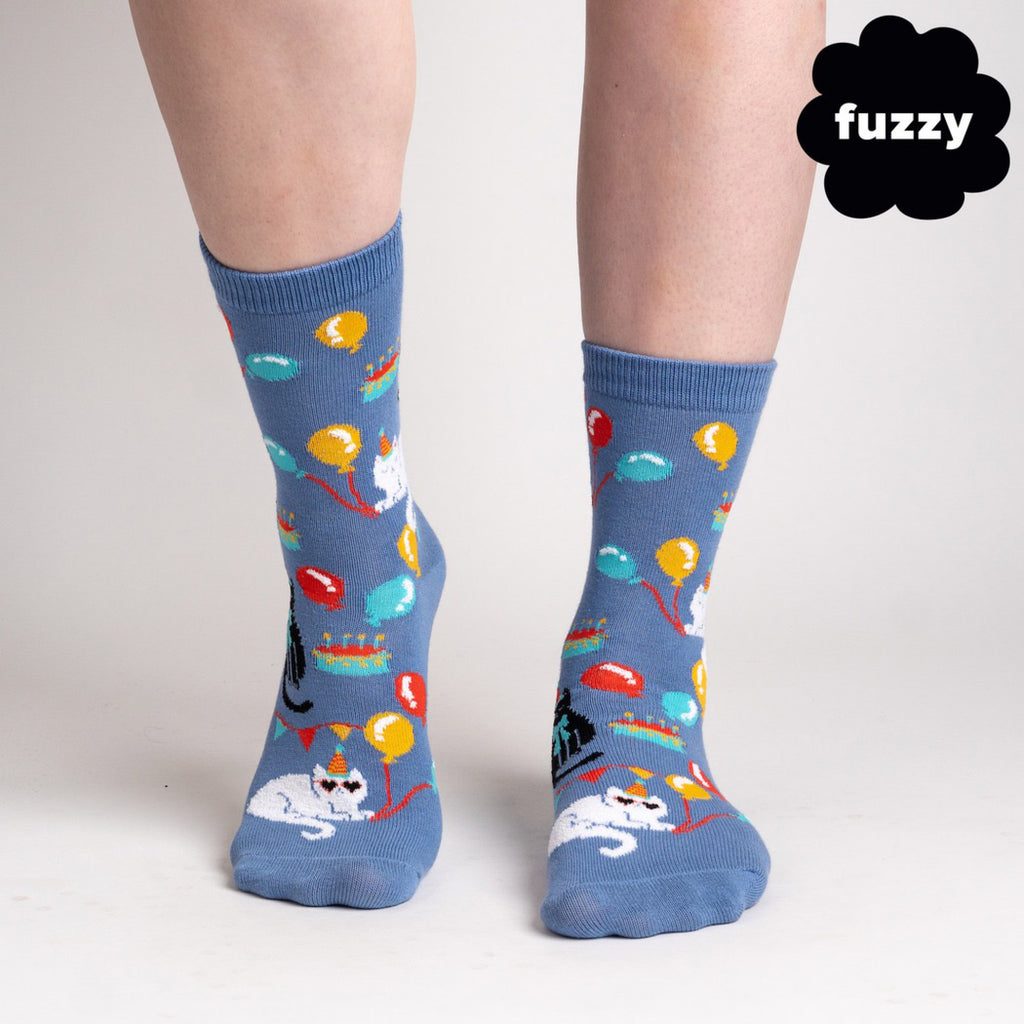 Front of A Purr-fect Day Women's Crew Socks.