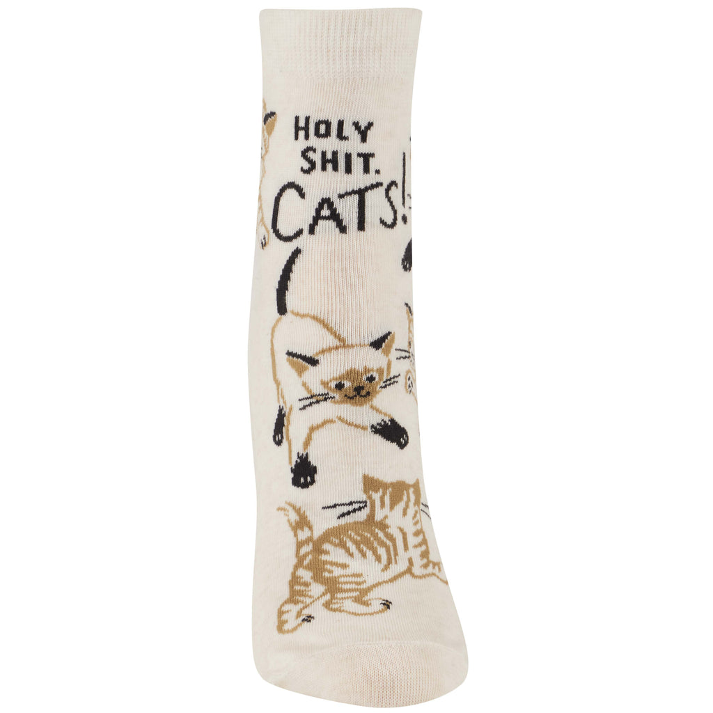 Front of Holy Shit. Cats! Ankle Socks.