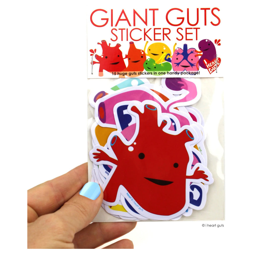 Giant Guts Stickers 15 Pack Packaging