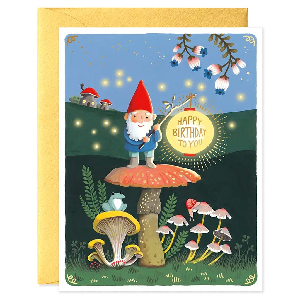 Gnome Birthday Card.
