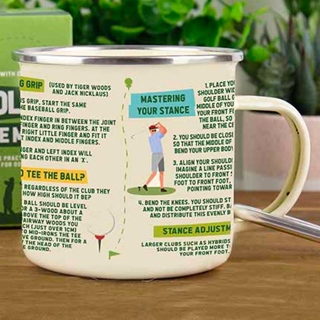 Golf Guide Enamel Mug.