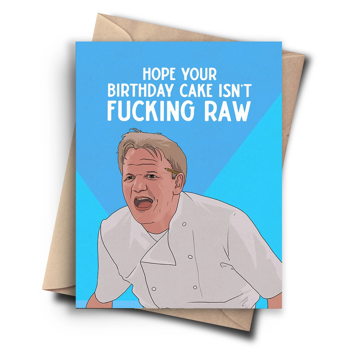 Gordon Ramsay Birthday Cake Card 