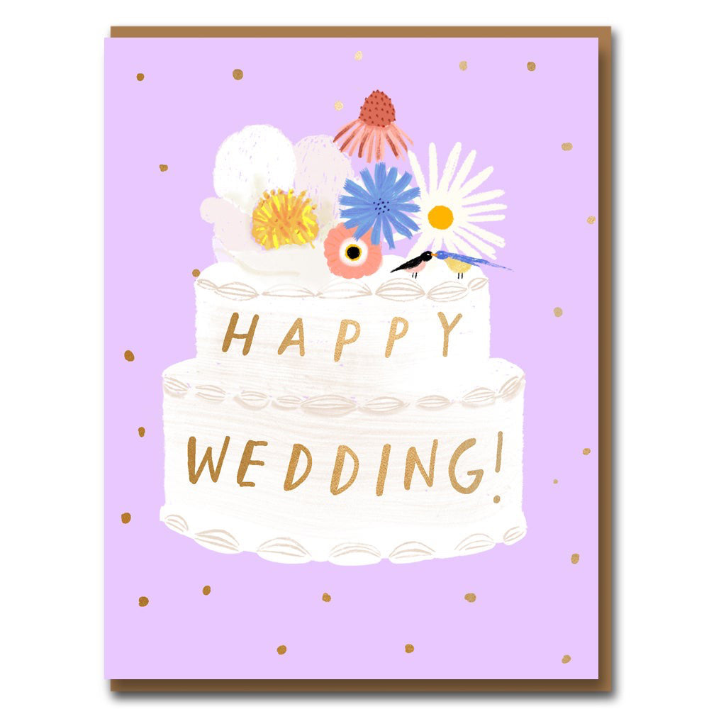 Happy Wedding Cake Card.