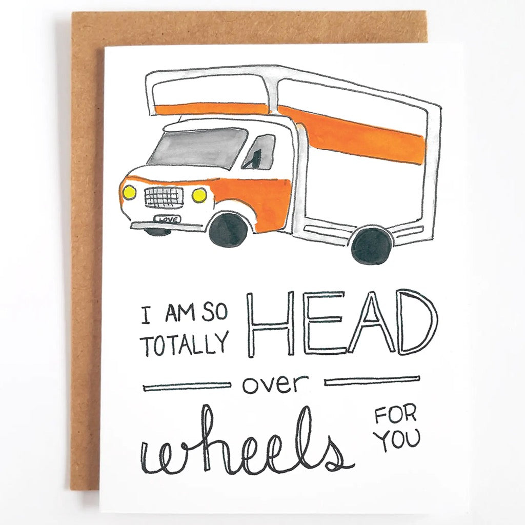 Head Over Wheels Uhaul Love Card