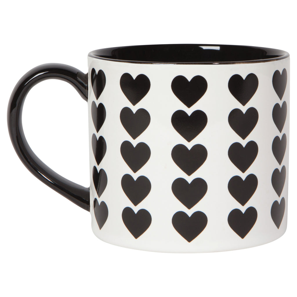 Heart Mug In A Box with handle on left