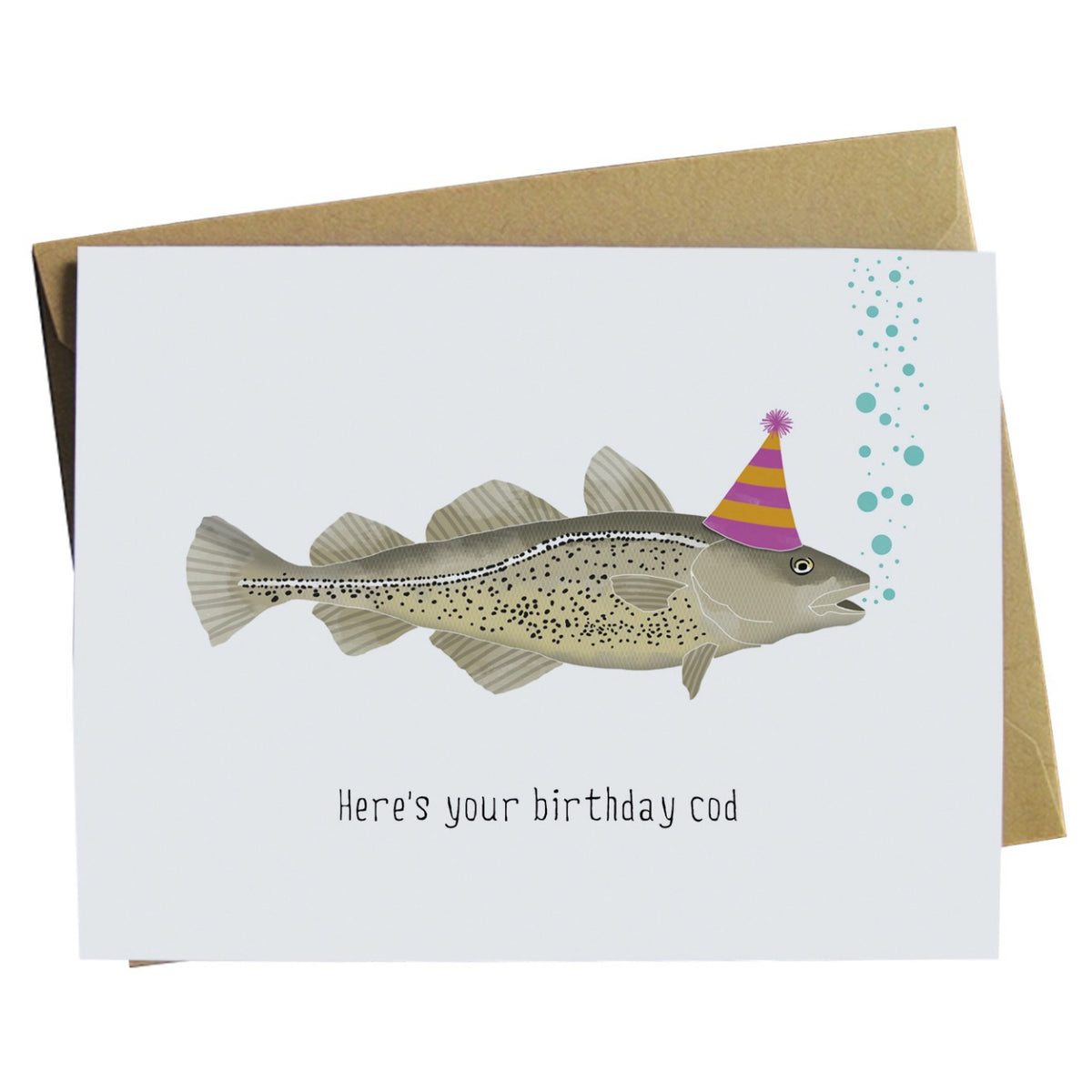  Ulbeelol Cod Fish Themed Funny Birthday Card - GOT YOU A  BIRTHDAY COD, Happy Birthday Card : Office Products